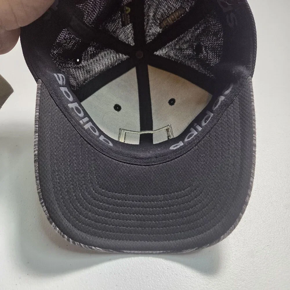 Adidas Climalite Hat Cap Black Grey Space Dye Mesh Trucker Athletic Golf